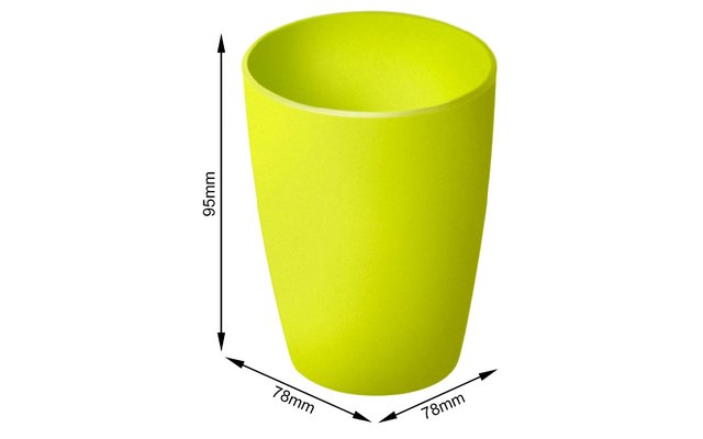 Bicchiere Rotho Caruba 0,25 litri verde