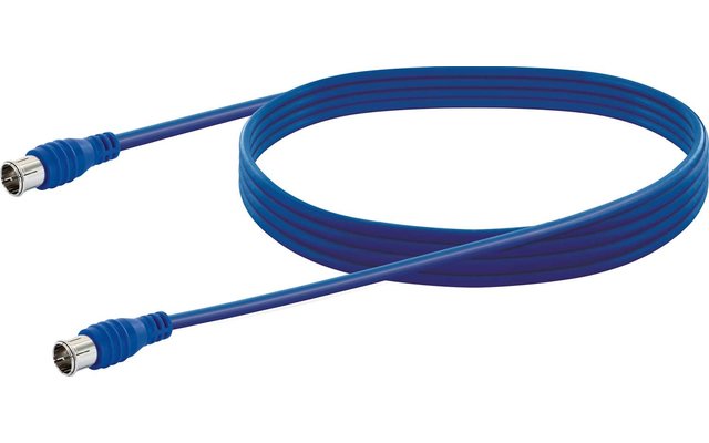 Schwaiger Câble coaxial SAT flexible avec fiche F Quick 5 m
