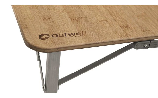 Outwell Table Custer avec plateau en bambou L
