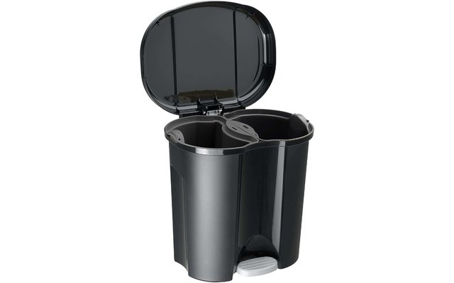 Rotho Waste Bin Duo 2 x 10 litres black