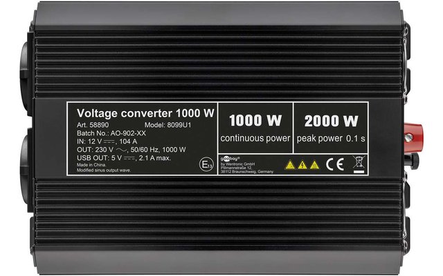Goobay voltage transformer 1000 W