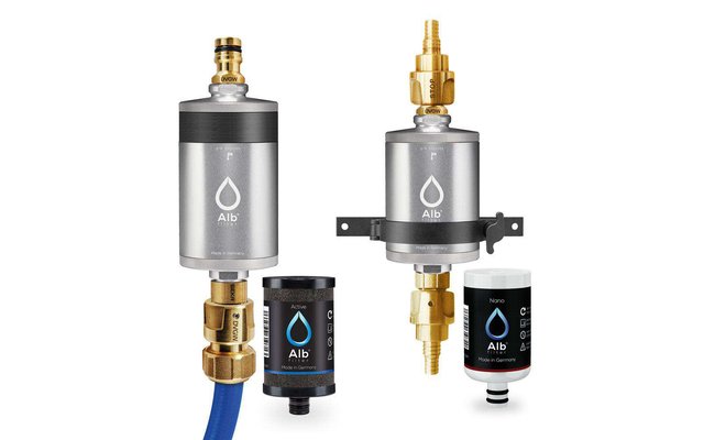 Alb Filter® PRO CAMPER Set Trinkwasserfilter Kombination - Mit GEKA Anschluss - Silber 