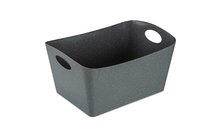 Koziol Storage Box BOXXX L recycled ash grey 15 litres dark grey