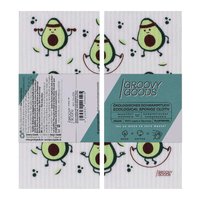 GroovyGoods ökologisches Schwammtuch 20 x 17 cm Avocado