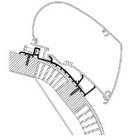 Thule luifel adapter Carthago C-Line vanaf 2014 3.5m