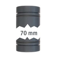 Lilie Rohr 40 mm beid. mit O-Ring 70mm und Au&szlig;enringnut