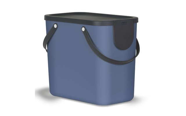 Rotho Albula Recycling Müllsystem 25 Liter horizon blue