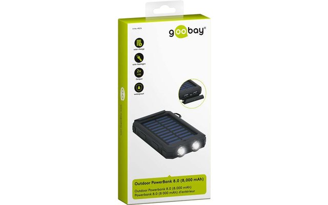 Goobay Outdoor Powerbank 8.0 (8.000 mAh)