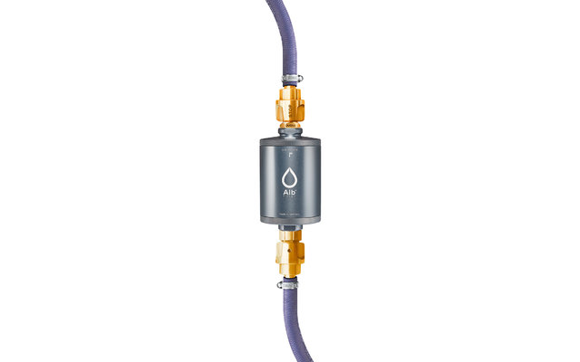 Alb Filter® TRAVEL Nano Filtre à eau potable - Barrière contre les germes pour installation fixe | Avec raccord GEKA | Titane