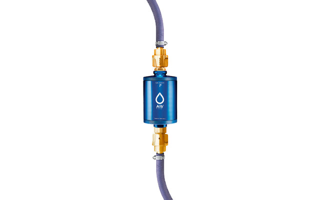 Alb filter travel nano drinkwaterfilter kiembarrière voor vaste installatie met Geka aansluiting blauw
