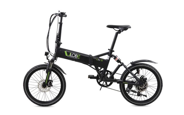 LLobe City III Falt-E-Bike 20 Zoll 10,4 Ah schwarz