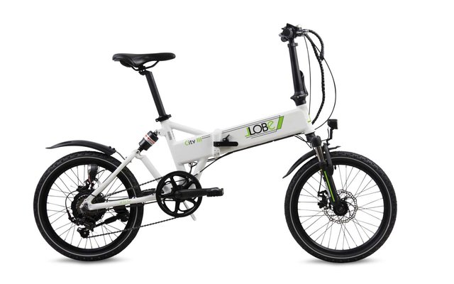 LLobe City III opvouwbare e-bike 20 inch 10.4 Ah wit