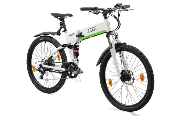 LLobe mountain e-bike plegable 27.5 pulgadas blanco