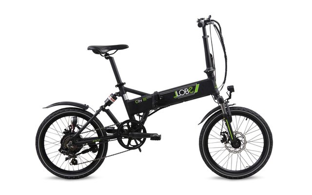 LLobe City III pieghevole e-bike 20 pollici 10.4 Ah nero