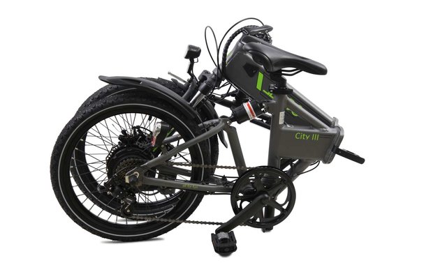 LLobe City III pieghevole e-bike 20 pollici 10.4 Ah grigio