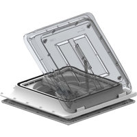 Lanterneau avec ventilateur 40 x 40 cm crystal Turbo Vent Premium Fiamma