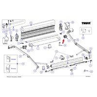 Jeu d'embouts de rouleau de la toile Thule
