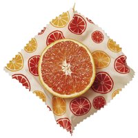 Tissu de cire d'abeille set de 2 tissus motif citron Innovations Nuts