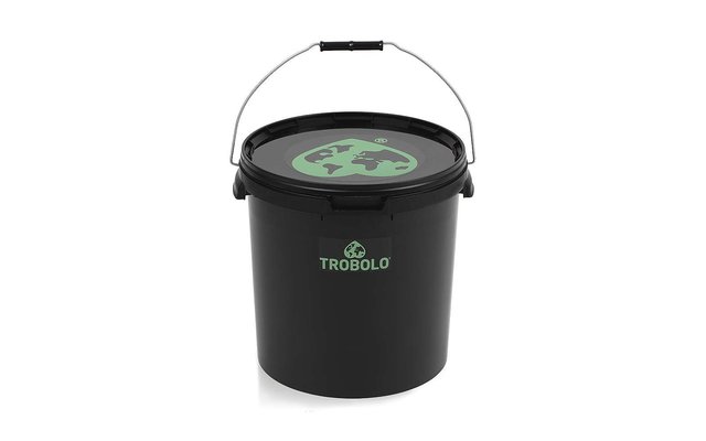 Trobolo Feststoffbehälter 22 Liter schwarz/grün