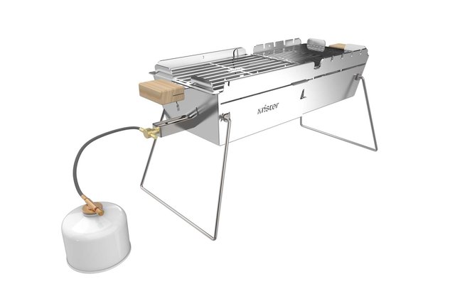 Crackling gas grill