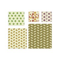Tissu de cire d'abeille set de 5 tissus universel Innovations Nuts