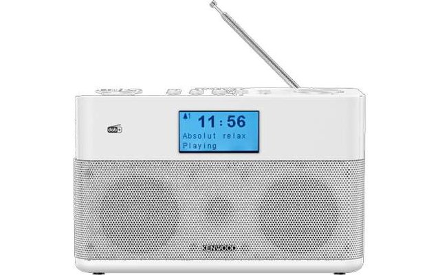 Kenwood CR-ST50DAB-W Kompaktradio mit DAB+ und Bluetooth Audiostreaming weiß