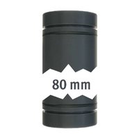 Lilie Rohr 40mm, beidseitig mit O-Ring, L&auml;nge: 80mm