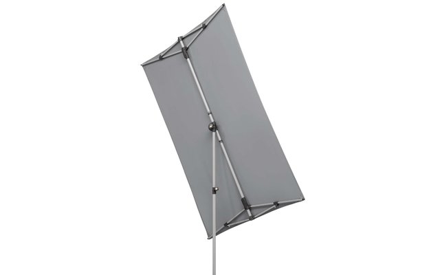 Schneider Schirme Novara Parasol pivotant/inclinable 190x140 cm gris argenté