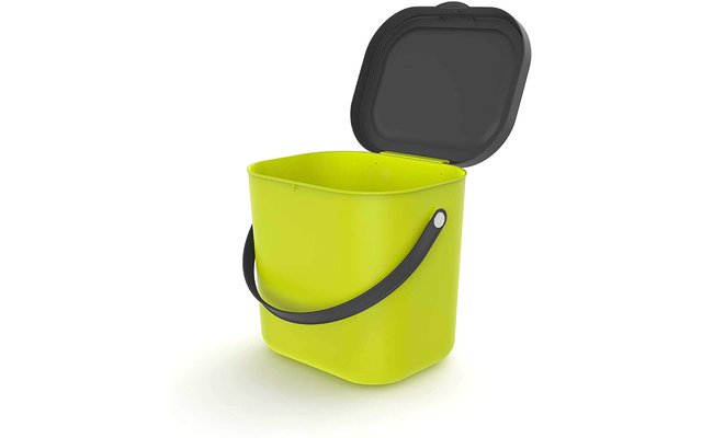 Rotho Albula Recycling Bin System 6 litres lime green