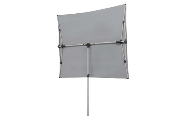 Schneider Schirme Novara Parasol pivotant/inclinable 190x140 cm gris argenté