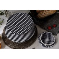 Nuts Innovations bowl cover textile set of 3 black / white