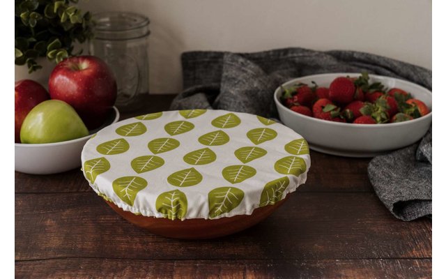 Nuts Innovations Bowl Deksel Textiel XL Groene Bladeren