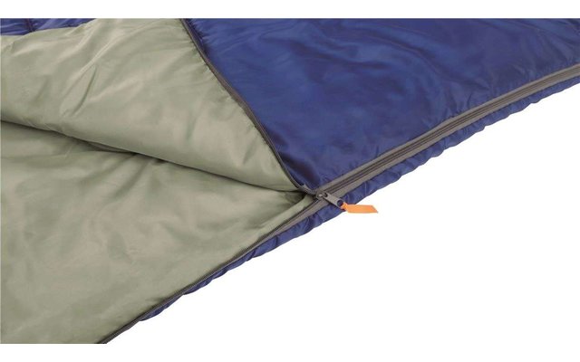 Saco de dormir cuadrado Easy Camp Chakra Saco de dormir rectangular de viaje Chakra Azul