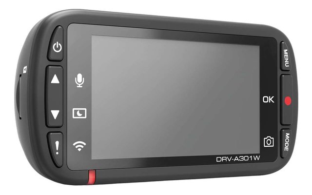 Kenwood DRV-A301W Full HD-Dashcam mit G-Sensor sowie GPS und Wifi 