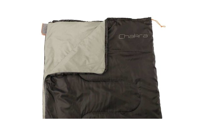 Easy Camp Chakra Square Sleeping Bag Sac de couchage de voyage rectangulaire Chakra noir