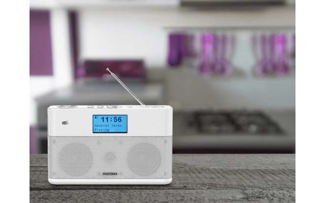 Kenwood CR-ST50DAB-W Kompaktradio mit DAB+ und Bluetooth Audiostreaming weiß