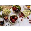 Nuts Innovations Bolsas para frutas y verduras Juego de 3 hojas verdes