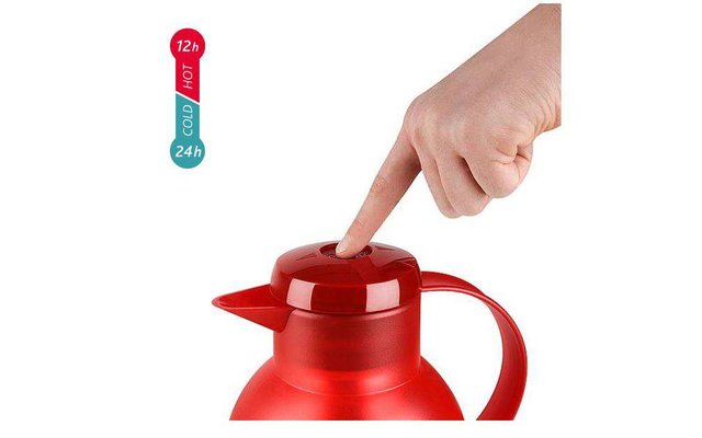 Emsa vacuum jug Samba 1 liter red translucent