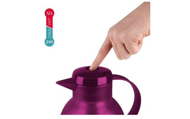 Emsa vacuum jug Samba 1 liter raspberry translucent