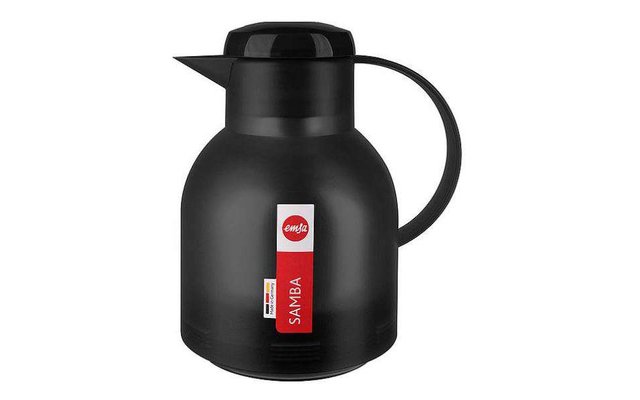 Emsa vacuum jug Samba 1 liter black translucent