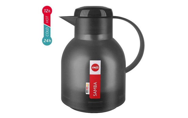 Emsa vacuum jug Samba 1 liter anthracite translucent