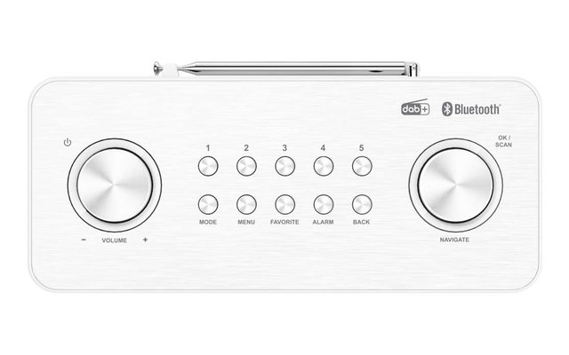 Kenwood CR-ST80DAB-W Stereo Kompaktradio mit DAB+ und Bluetooth Audiostreaming weiß