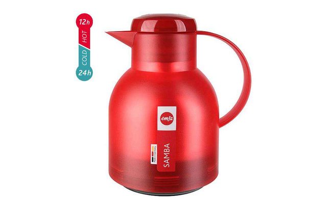 Emsa vacuum jug Samba 1 liter red translucent