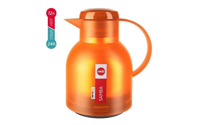 Emsa vacuum jug Samba 1 liter orange translucent