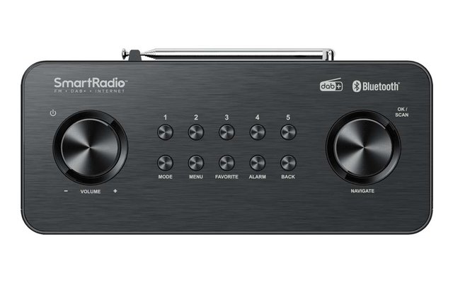 Kenwood CR-ST100S-B Smart Radio con DAB+ e streaming audio Bluetooth Nero
