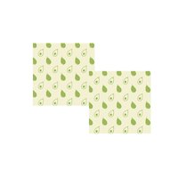 Tissu de cire d'abeille set de 2 tissus motif avocado Innovations Nuts