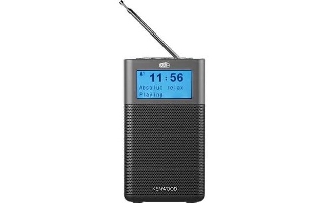 Kenwood CR-M10DAB-H DAB+ Radio mit Bluetooth Audiostreaming und Weckfunktion grau