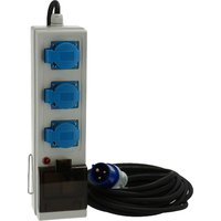 Gimeg Strom CEE 3-Wege Abzweigdose Sicherungsautomat 10m