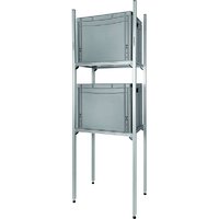 Cassettiera estraibile SYS-RACK 43-L-RR-1 in alluminio per gavone posteriore 45 x 31 x 130 cm