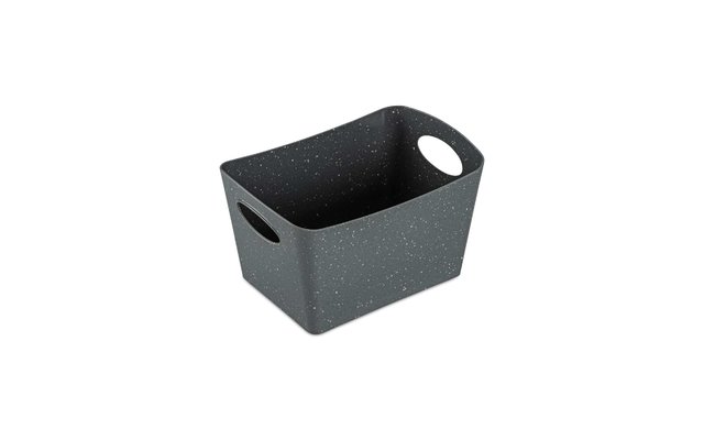 Koziol Caja de almacenamiento Boxxx S reciclado gris ceniza 1 litro gris oscuro